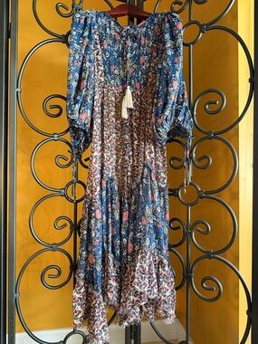 FREE PEOPLE Estelle Chiffon Maxi Dress